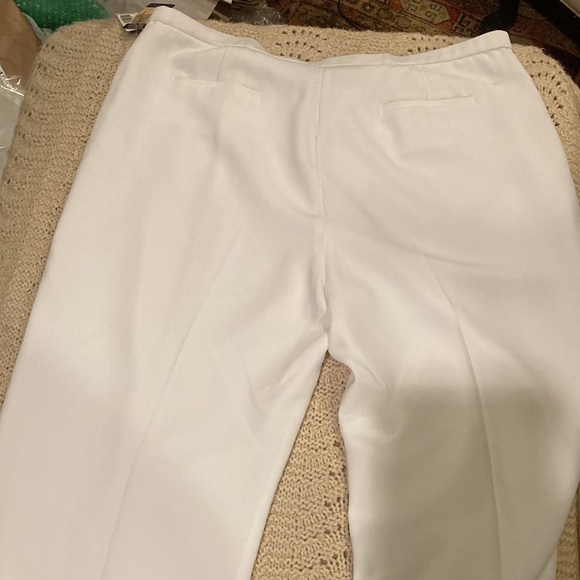 Pendleton NWT lined white classic trousers sz 18 perfect cruise wear pool party - Picture 10 of 12